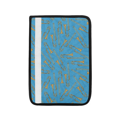 Trombone Pattern Print Design 01 Car Seat Belt Cover