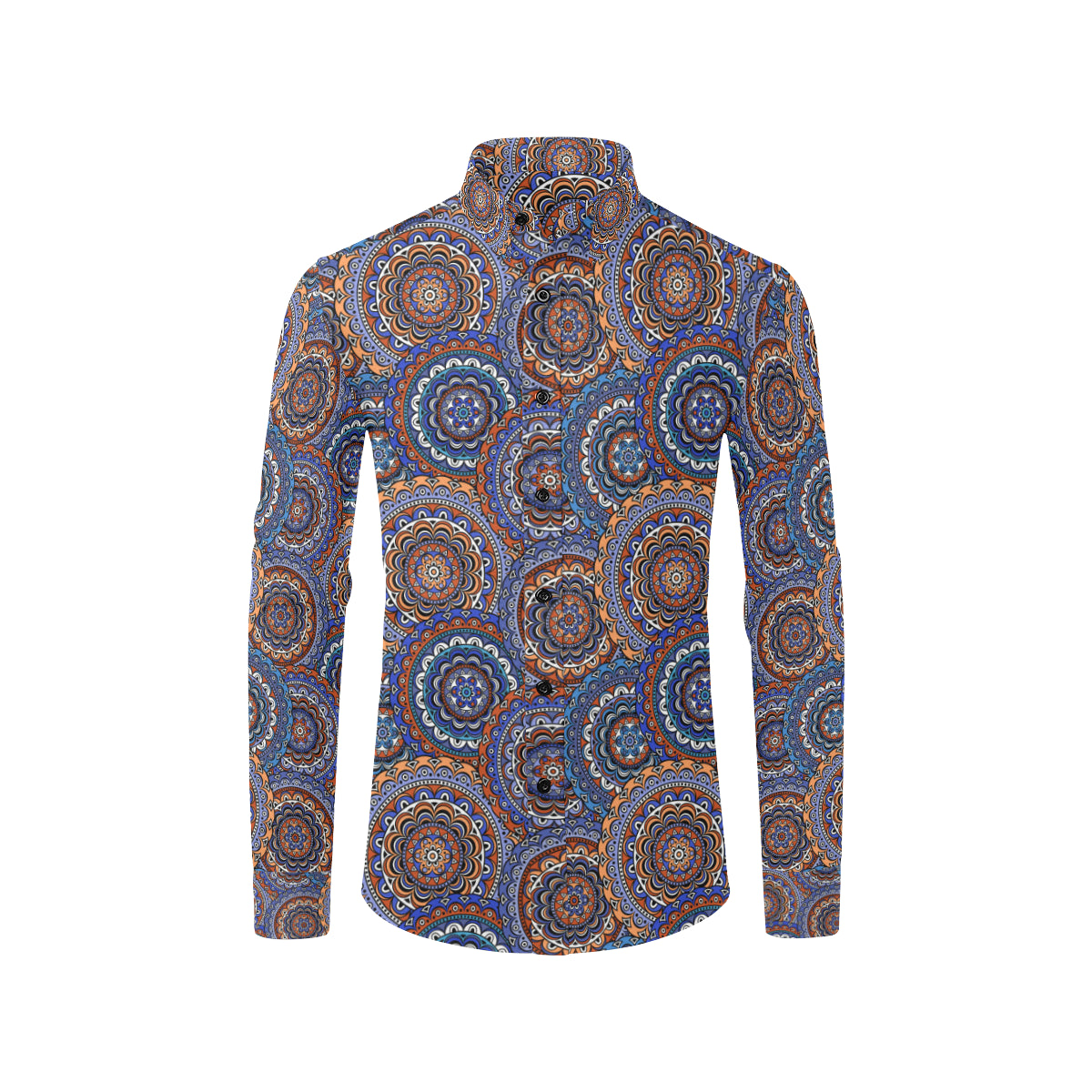 Mandala Boho Chic Design Print Men's Long Sleeve Shirt
