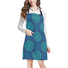 Medallion Pattern Print Design 04 Apron with Pocket