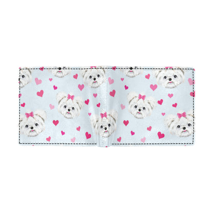 Maltese Pattern Print Design 03 Men's ID Card Wallet