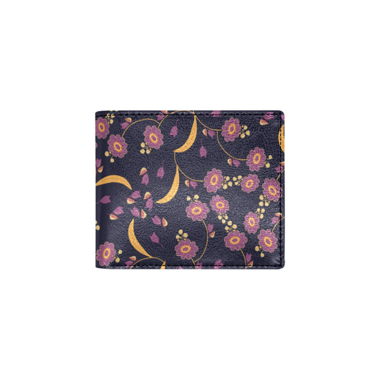 Anemone Pattern Print Design AM012 Men's ID Card Wallet