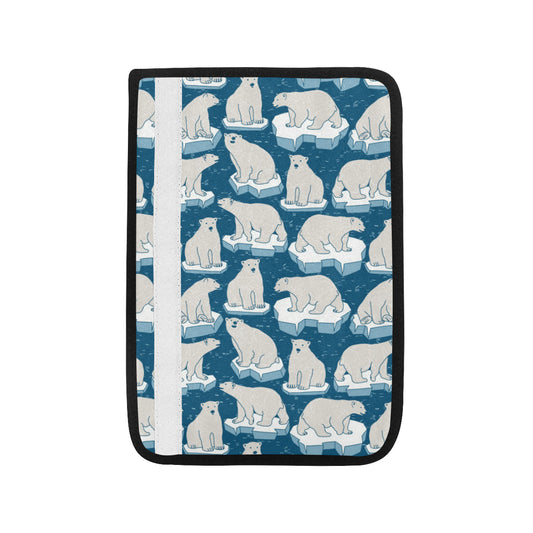 Polar Bear Pattern Print Design PB03 Car Seat Belt Cover