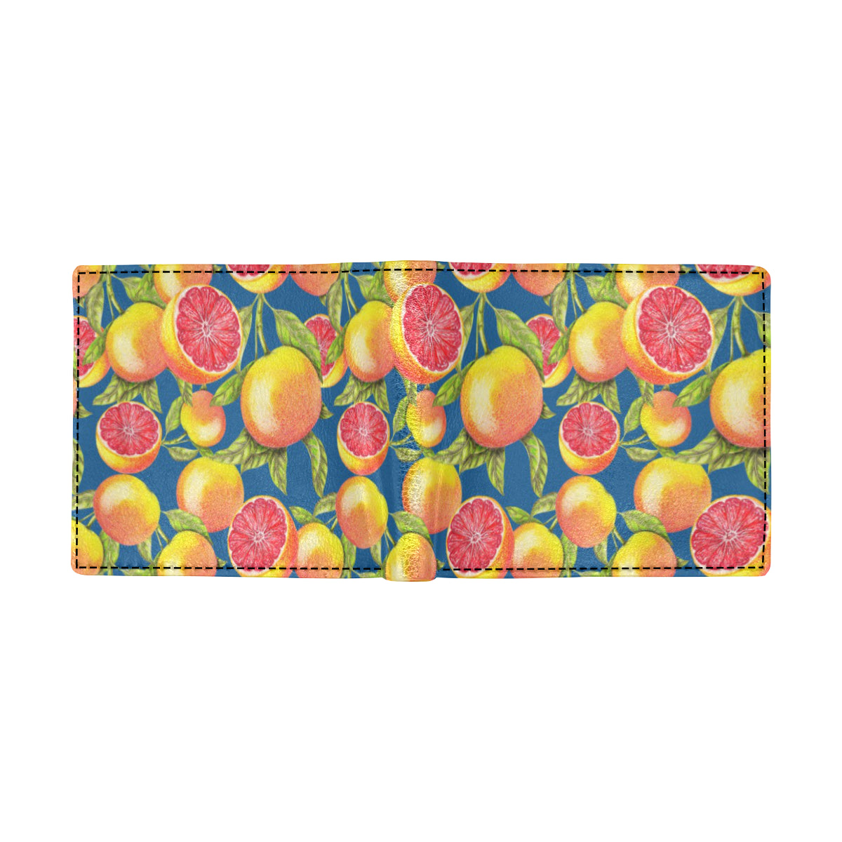 Grapefruit Pattern Print Design GF04 Men's ID Card Wallet