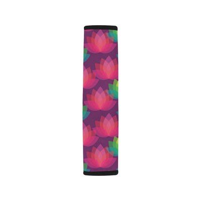 Lotus Pattern Print Design 02 Car Seat Belt Cover