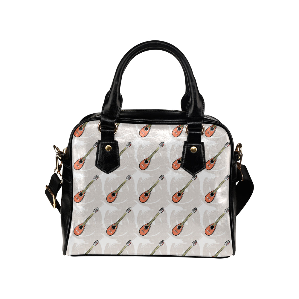 Mandolin Pattern Print Design 03 Shoulder Handbag