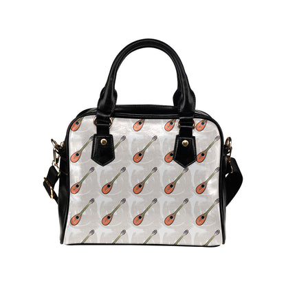 Mandolin Pattern Print Design 03 Shoulder Handbag