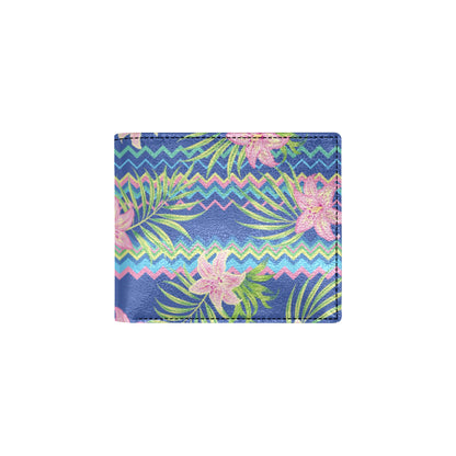 Lily Pattern Print Design LY015 Men's ID Card Wallet