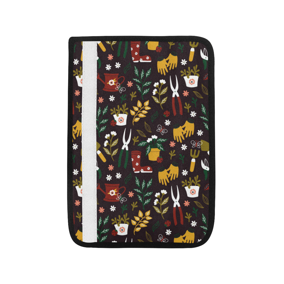 Gardening Pattern Print Design G05 Car Seat Belt Cover