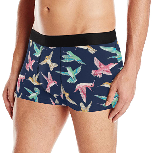 Hummingbird Cute Pattern Print Design 01 Men's Boxer Briefs