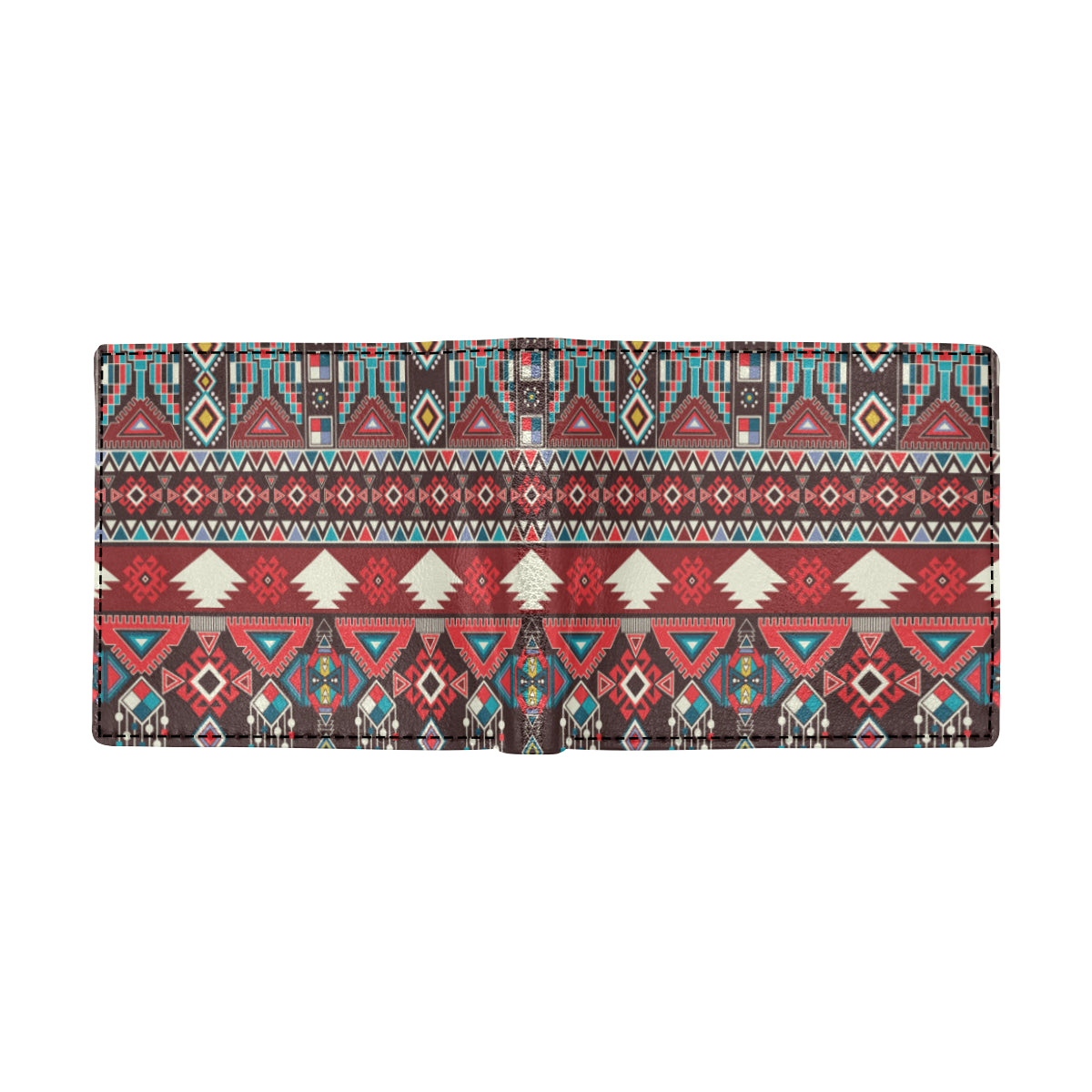 Tribal Aztec Indians native american Men's ID Card Wallet