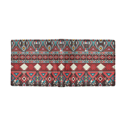 Tribal Aztec Indians native american Men's ID Card Wallet