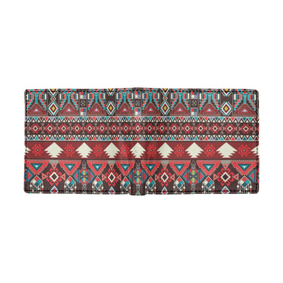 Tribal Aztec Indians native american Men's ID Card Wallet