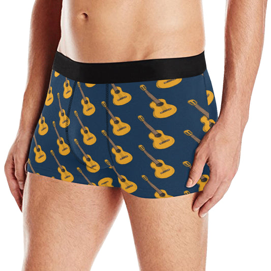 Acoustic Guitar Pattern Print Design 04 Men's Boxer Briefs