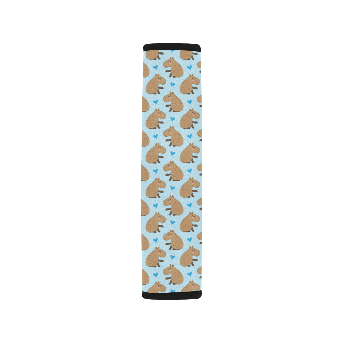 Capybara Pattern Print Design 01 Car Seat Belt Cover