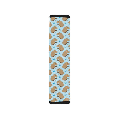 Capybara Pattern Print Design 01 Car Seat Belt Cover
