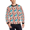 Dahlia Pattern Print Design DH05 Men Long Sleeve Sweatshirt