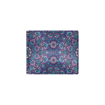 Medallion Pattern Print Design 05 Men's ID Card Wallet