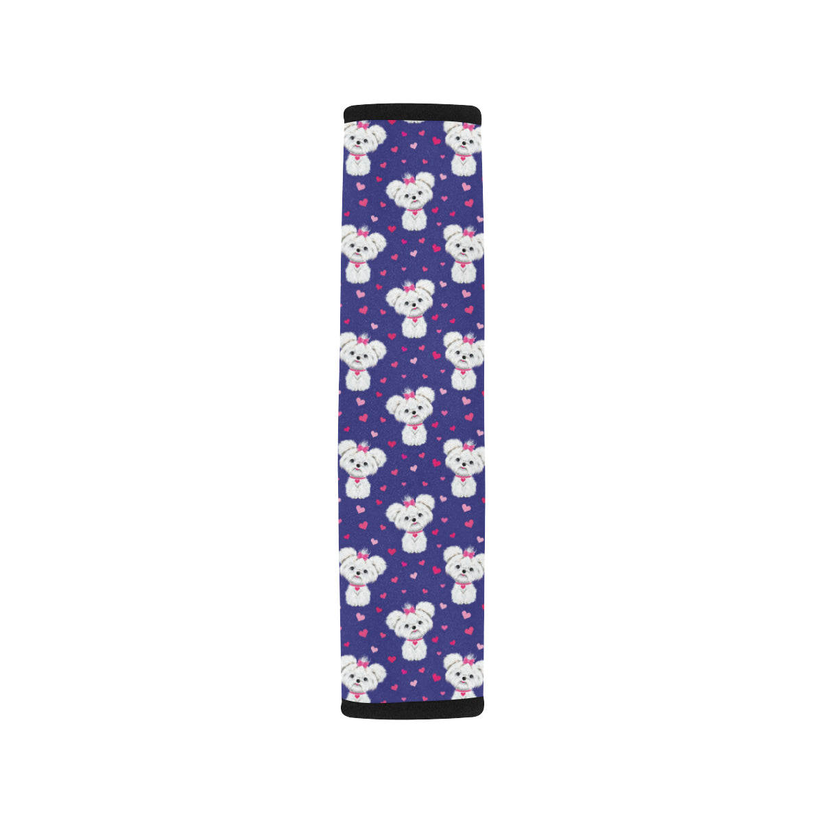 Maltese Pattern Print Design 02 Car Seat Belt Cover
