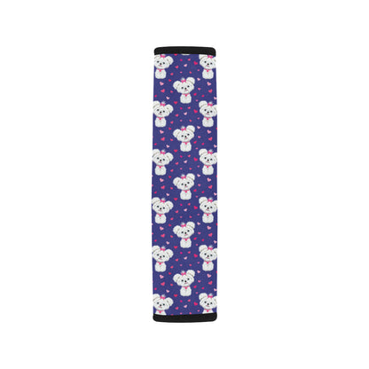 Maltese Pattern Print Design 02 Car Seat Belt Cover