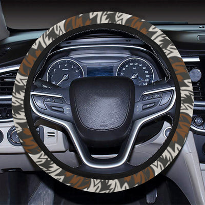 Eagles Head Pattern Steering Wheel Cover with Elastic Edge