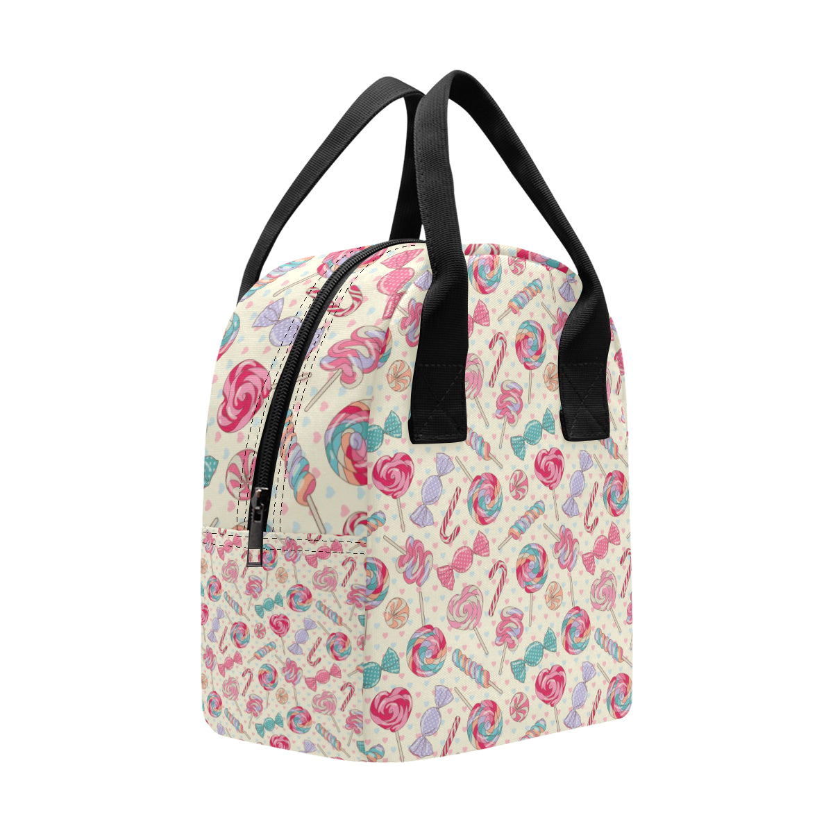 Candy Pattern Print Design CA04 Insulated Lunch Bag