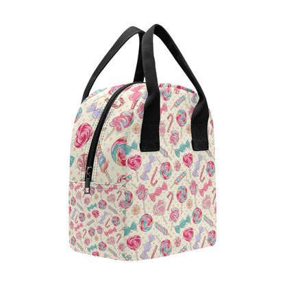 Candy Pattern Print Design CA04 Insulated Lunch Bag
