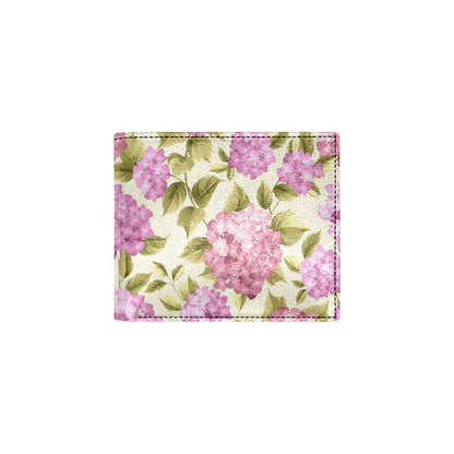 Hydrangea Pattern Print Design HD05 Men's ID Card Wallet