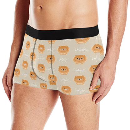 Pomeranians Pattern Print Design A04 Men's Boxer Briefs