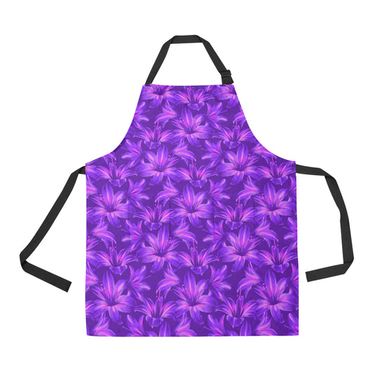 Amaryllis Pattern Print Design AL03 Apron with Pocket