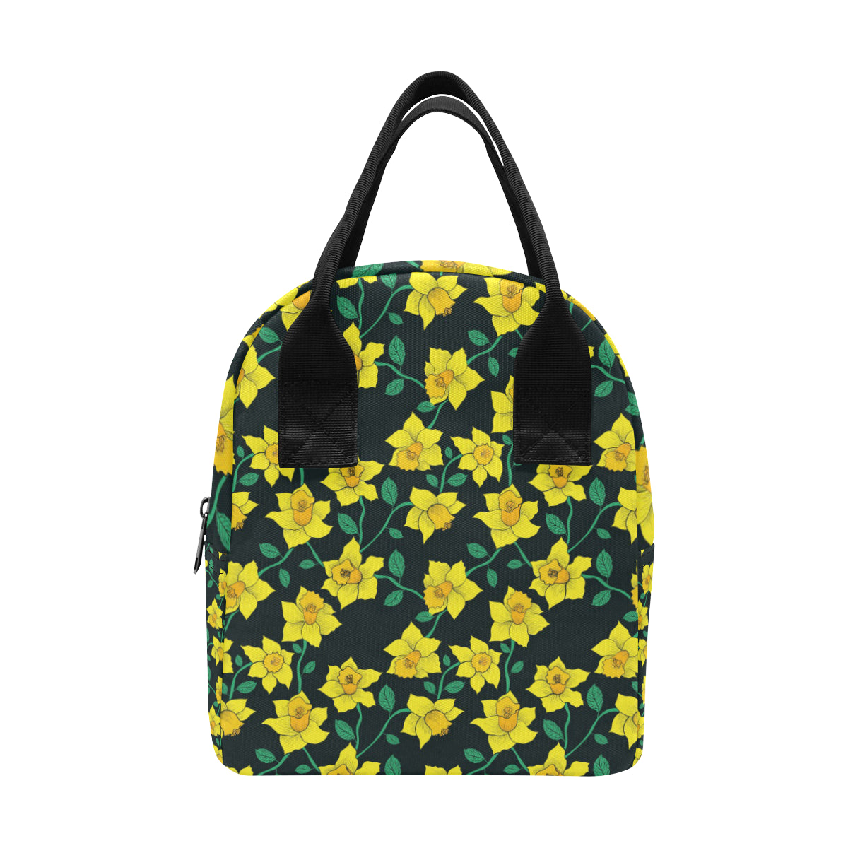 Daffodils Pattern Print Design DF03 Insulated Lunch Bag