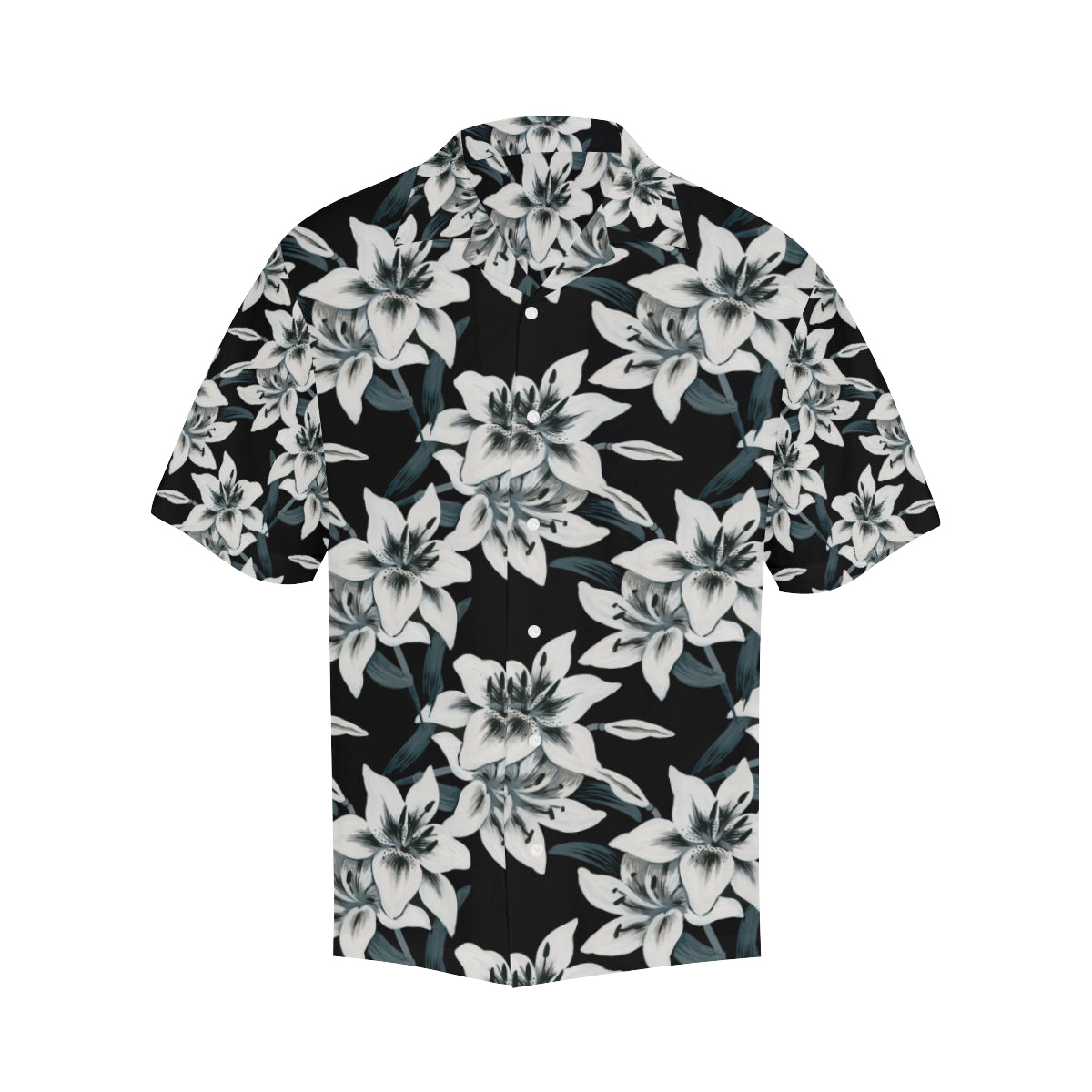 Lily Pattern Print Design 03 Men's Hawaiian Shirt