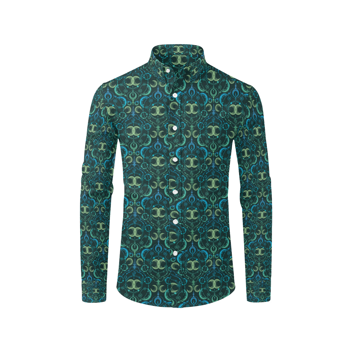 Celestial Pattern Print Design 07 Men's Long Sleeve Shirt