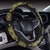 lotus Boho Pattern Print Design LO03 Steering Wheel Cover with Elastic Edge