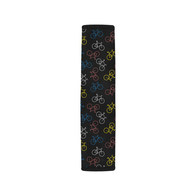 Bicycle Pattern Print Design 03 Car Seat Belt Cover