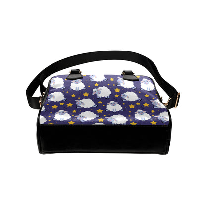 Sheep Pattern Print Design 03 Shoulder Handbag