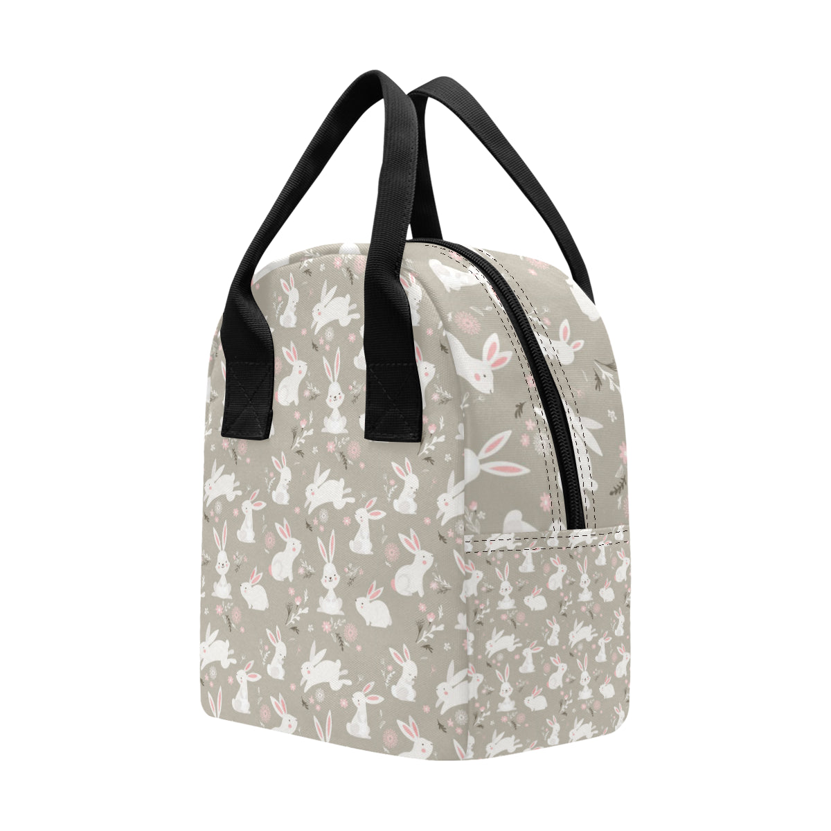 Rabbit Pattern Print Design RB03 Insulated Lunch Bag