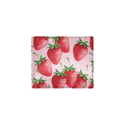 Strawberry Pattern Print Design SB03 Men's ID Card Wallet