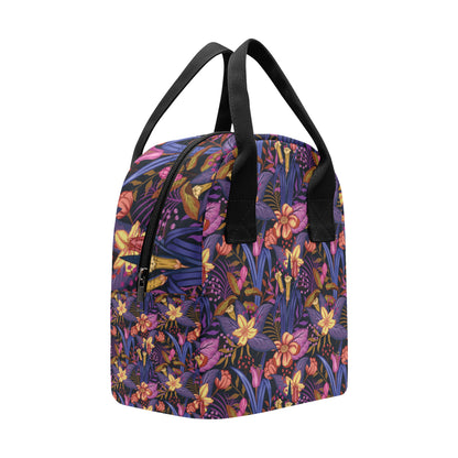 Lily Pattern Print Design LY016 Insulated Lunch Bag