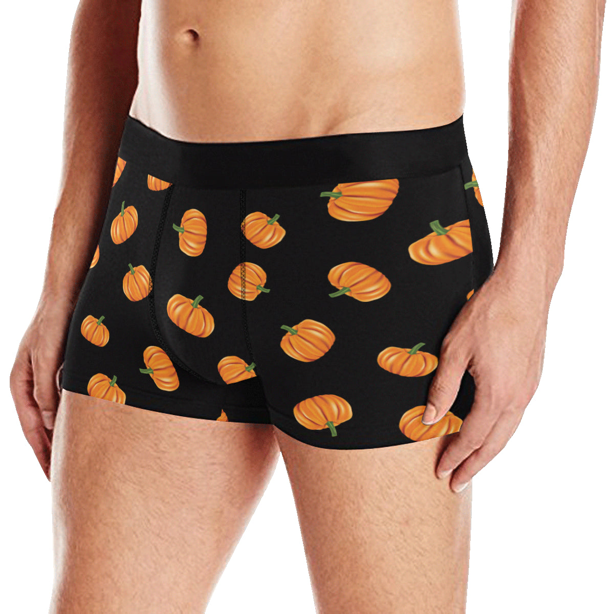 Pumpkin Pattern Print Design A05 Men's Boxer Briefs