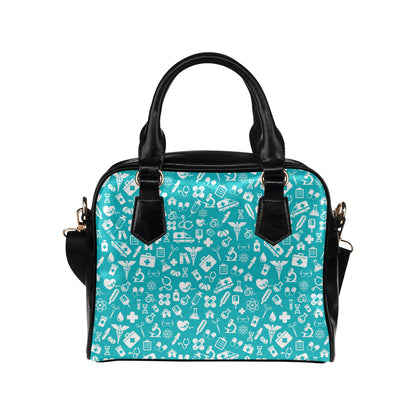 Medical Pattern Print Design 04 Shoulder Handbag