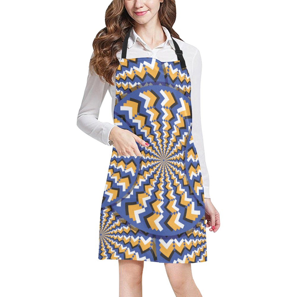 Optical illusion Pattern Print Design A01 Apron with Pocket