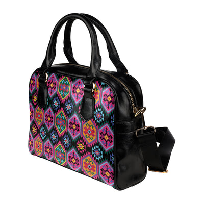 Mexican Pattern Print Design 02 Shoulder Handbag