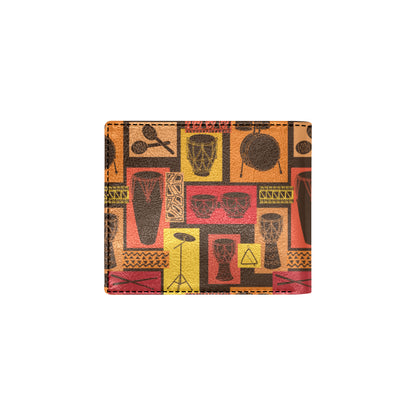 Percussion Pattern Print Design 02 Men's ID Card Wallet