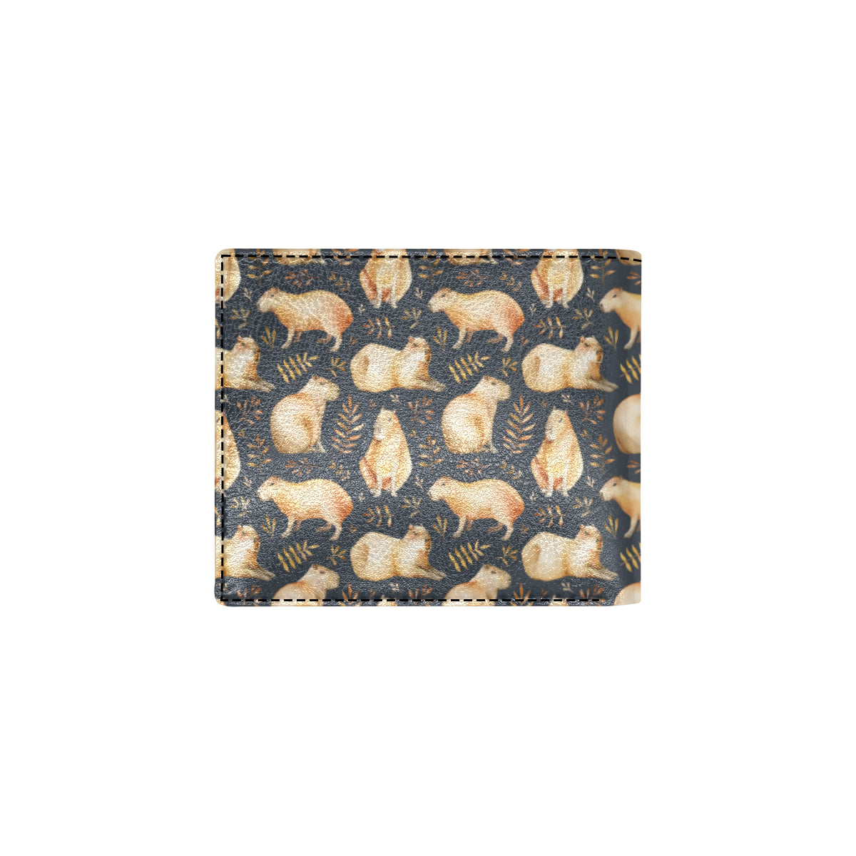 Capybara Pattern Print Design 02 Men's ID Card Wallet
