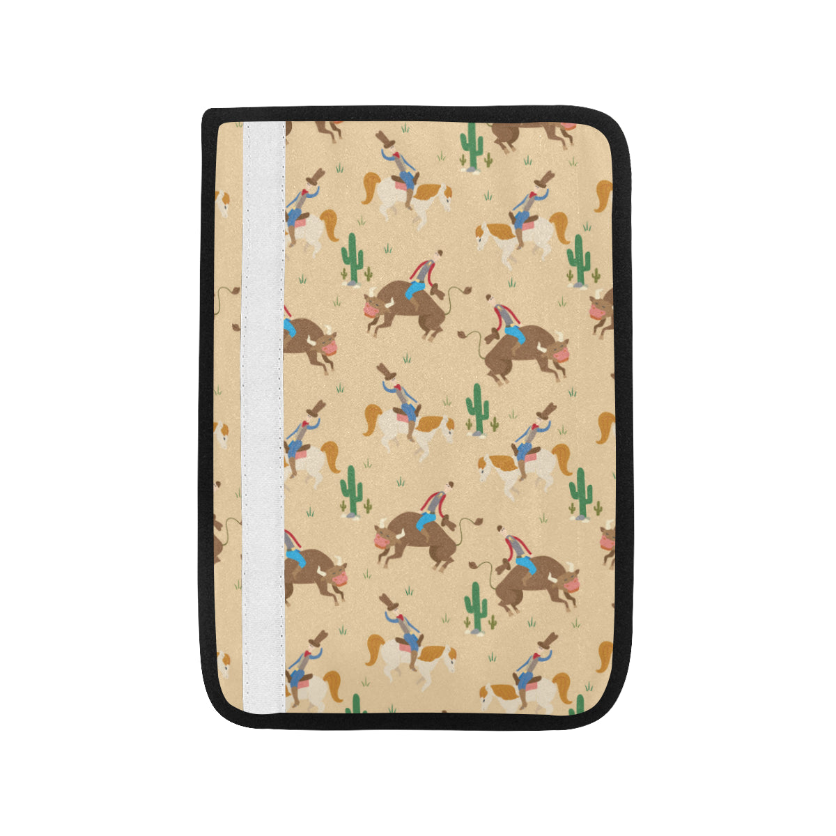 Rodeo Pattern Print Design A02 Car Seat Belt Cover