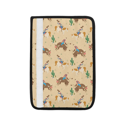 Rodeo Pattern Print Design A02 Car Seat Belt Cover
