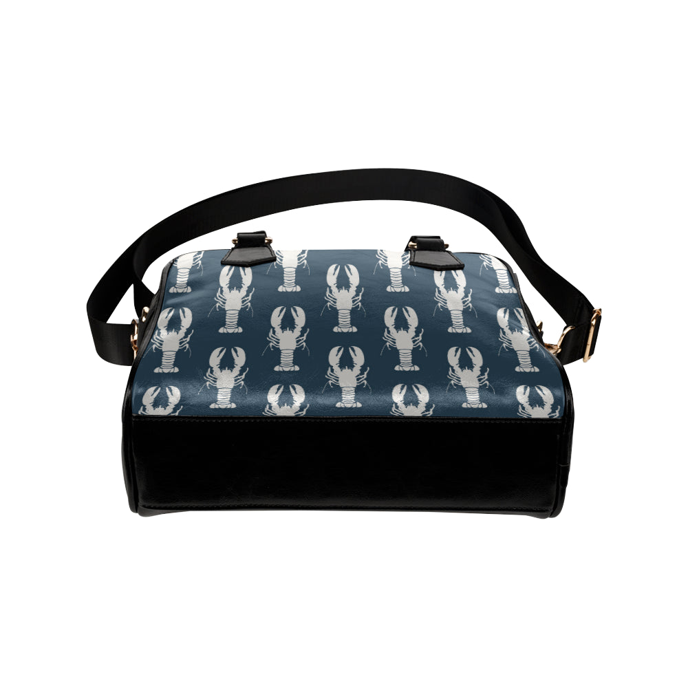 Lobster Pattern Print Design 02 Shoulder Handbag