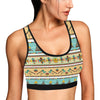 American indian Life Pattern Sports Bra