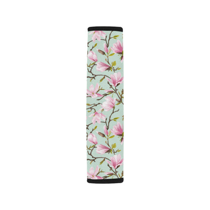 Magnolia Pattern Print Design MAG04 Car Seat Belt Cover