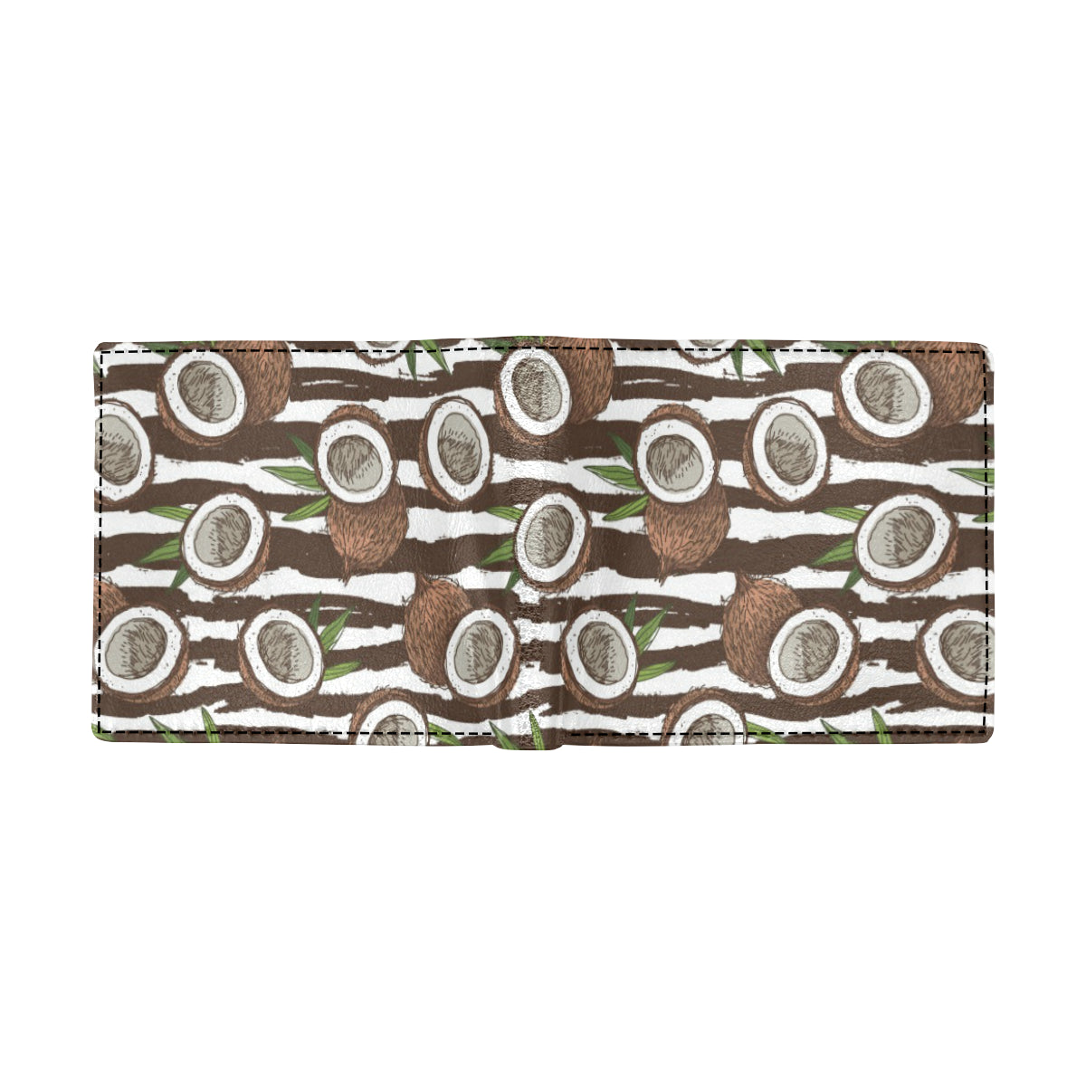 Coconut Pattern Print Design CN04 Men's ID Card Wallet